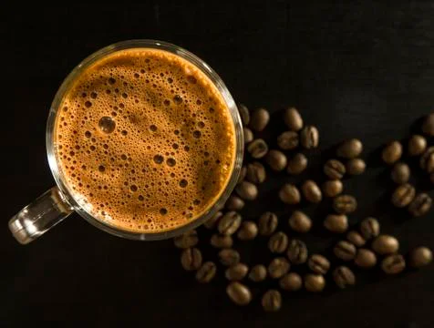 Coffee isolated close concept Stock Photos