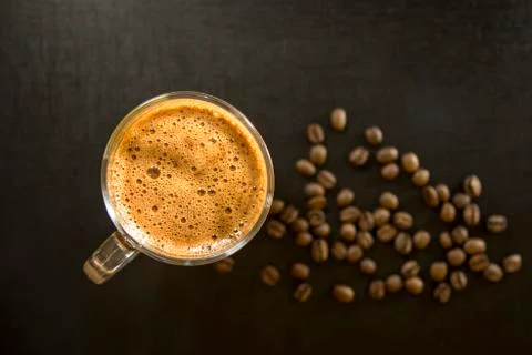 Coffee isolated close concept Stock Photos