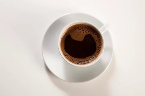 Coffee on isolated white background Stock Photos