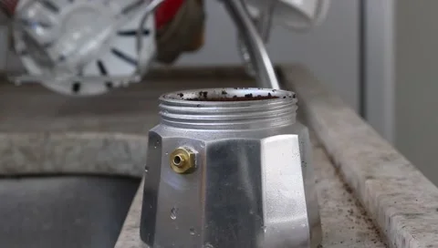 Coffee Kettle (small) Stock Footage 1018238