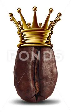 Coffee King Symbol Stock Illustration