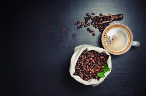 Coffee on kitchen table Stock Photos