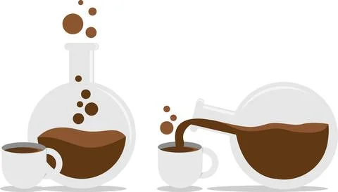 Coffee Lab Stock Illustration