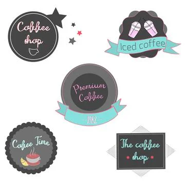 Coffee label icon vector illustration Stock Illustration