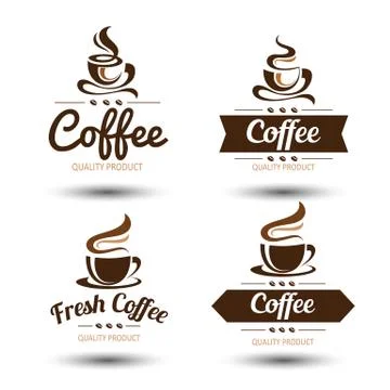 Coffee label Stock Illustration