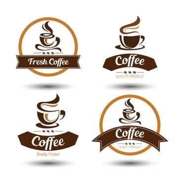 Coffee label Stock Illustration