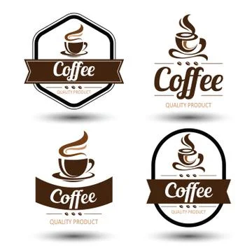 Coffee label Stock Illustration