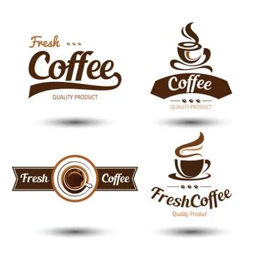 Coffee label Stock Illustration