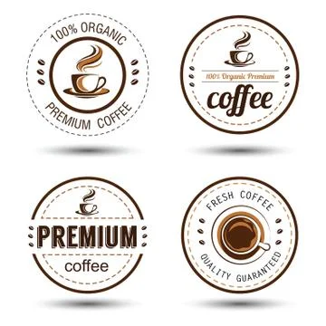 Coffee label Stock Illustration