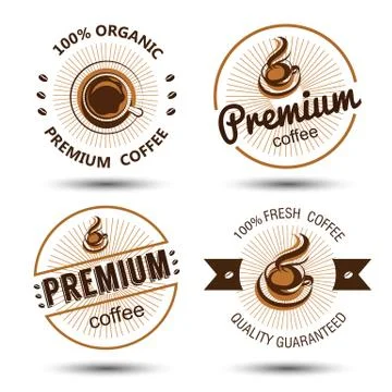 Coffee label Stock Illustration
