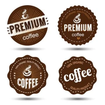 Coffee label Stock Illustration
