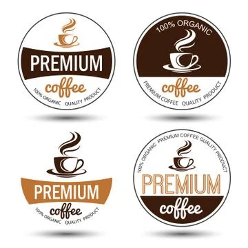 Coffee label Stock Illustration