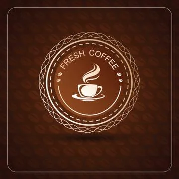 Coffee label Stock Illustration