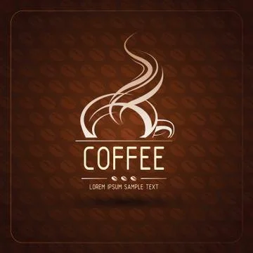 Coffee label Stock Illustration
