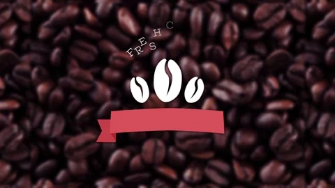 Coffee Labels After Effects stock