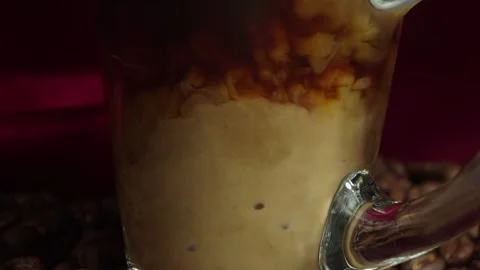 Coffee latte Stock Footage 247411499