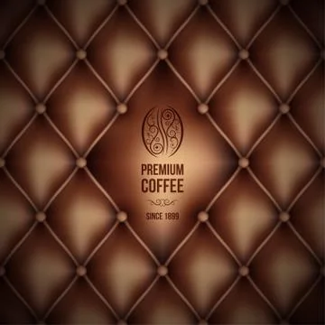Coffee leather background Stock Illustration