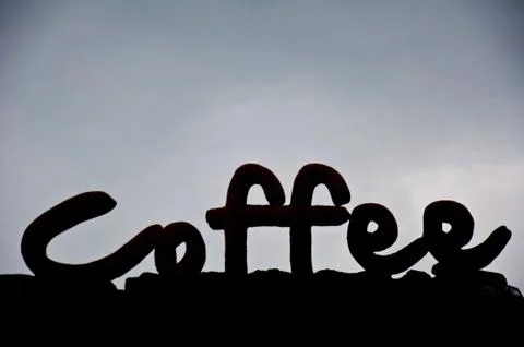 Coffee letter 스톡 사진