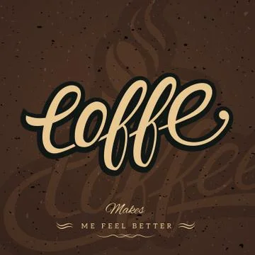 Coffee Logo Background Stock Illustration