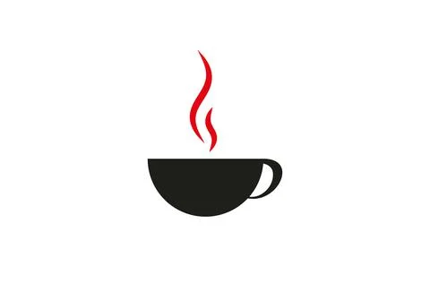 Coffee logo concept for Restaurant, Cafe, Royalty, Boutique, Heraldic Illustrazione stock