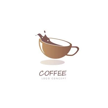 Coffee Logo Design Template Flat Style Vector Illustration Stock Illustration