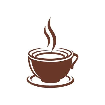 Coffee Logo design vector illustration. Vintage Coffee Logo vector design con Stock Illustration