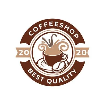 Coffee Logo design vector illustration. Retro Vintage Coffee Logo vector desi Stock-Illustration