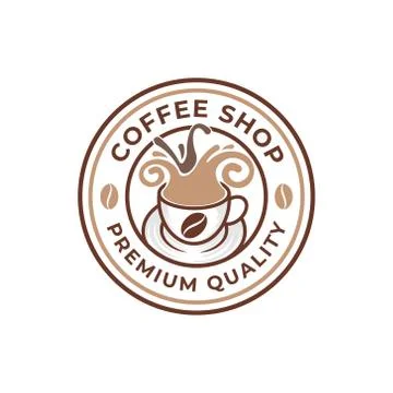 Coffee Logo design vector illustration. Retro Vintage Coffee Logo vector desi Иллюстрация