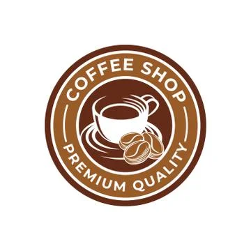 Coffee Logo design vector illustration. Retro Vintage Coffee Logo vector desi Stock Illustration