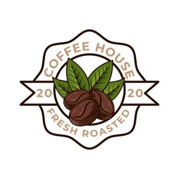 Coffee Logo design vector illustration. Retro Vintage Coffee Logo vector desi Иллюстрация
