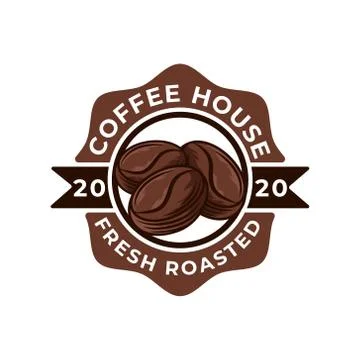 Coffee Logo design vector illustration. Retro Vintage Coffee Logo vector desi Stock Illustration