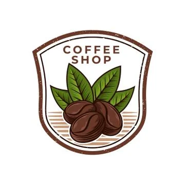 Coffee Logo design vector illustration. Retro Vintage Coffee Logo vector desi Stock Illustration
