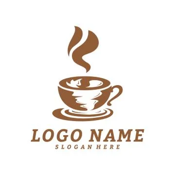 Coffee logo design vector template. Coffee label, Badge, Emblem. Illustration Stock Illustration