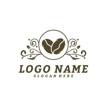 Coffee logo design vector template. Coffee label, Badge, Emblem. Illustration Stock Illustration