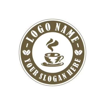 Coffee logo design vector template. Coffee label, Badge, Emblem. Illustration Stock Illustration
