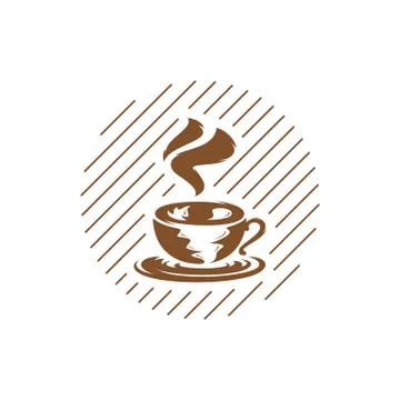 Coffee logo design vector template. Coffee label, Badge, Emblem. Illustration Stock Illustration