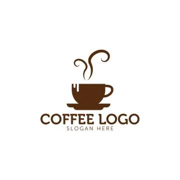 Coffee logo icon template Illustrazione stock