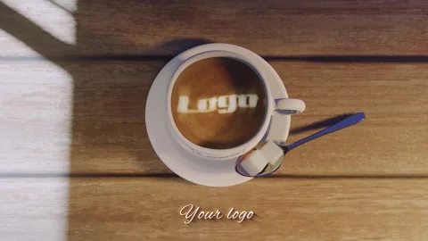 Coffee Logo Reveal for After Effects After Effects stock