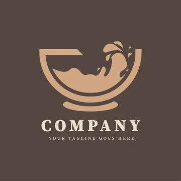 Coffee logo template Illustrazione stock