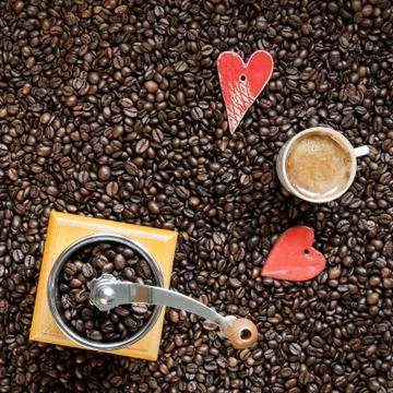 Coffee lover background Stock Photos
