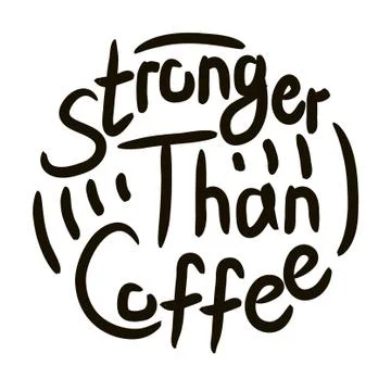 Coffee lover quote Stock Illustration
