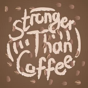 Coffee lover quote Stock Illustration