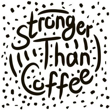 Coffee lover quote Stock Illustration