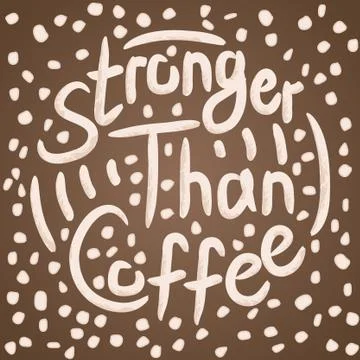Coffee lover quote Stock Illustration