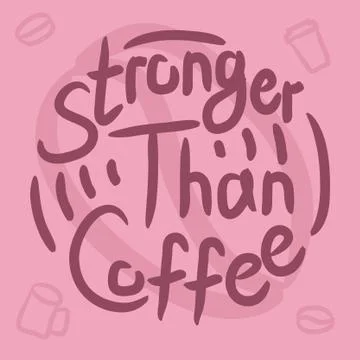 Coffee lover quote Stock Illustration