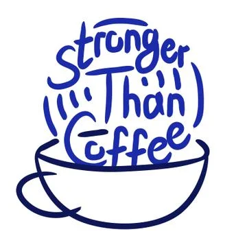 Coffee lover quote Stock Illustration