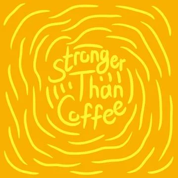 Coffee lover quote Stock Illustration