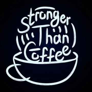 Coffee lover quote Stock Illustration