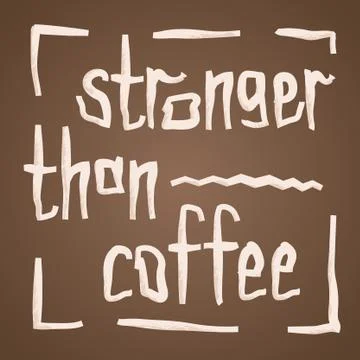 Coffee lover quote Stock Illustration