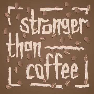 Coffee lover quote Stock Illustration